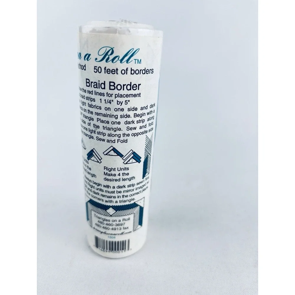 Sew And Fold On A Roll - Flying Geese Border - 50 Feet - Sealed Quilting Sewing - Picture 3 of 10